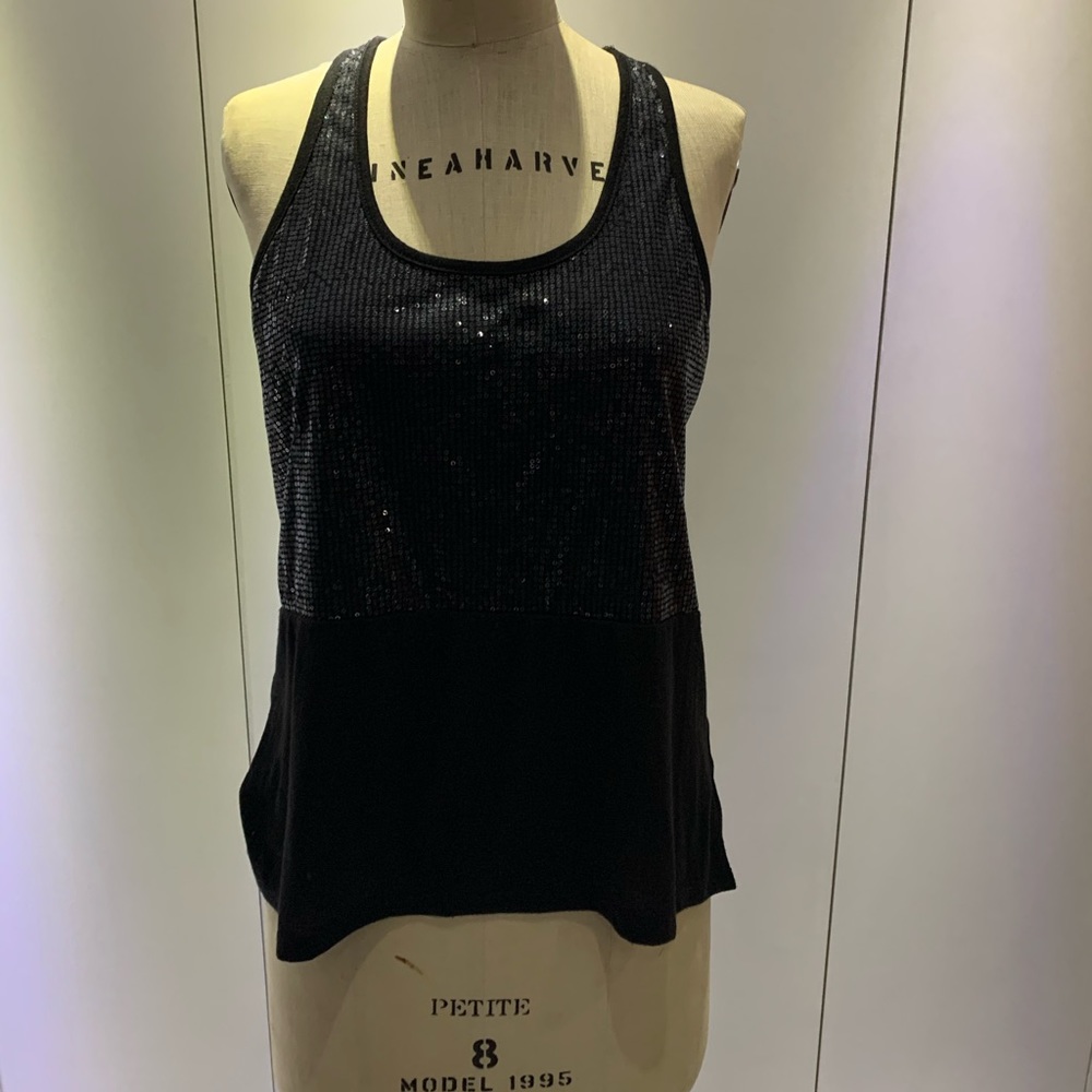Black sparkly tank